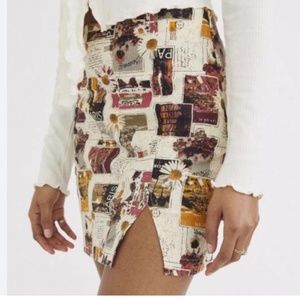 Urban Outfitters Stamps and Letters Skirt (NWOT)